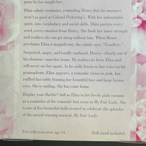 NRFB Barbie as Eliza Doolittle in My Fair Lady 🌸 - Picture 11 of 16